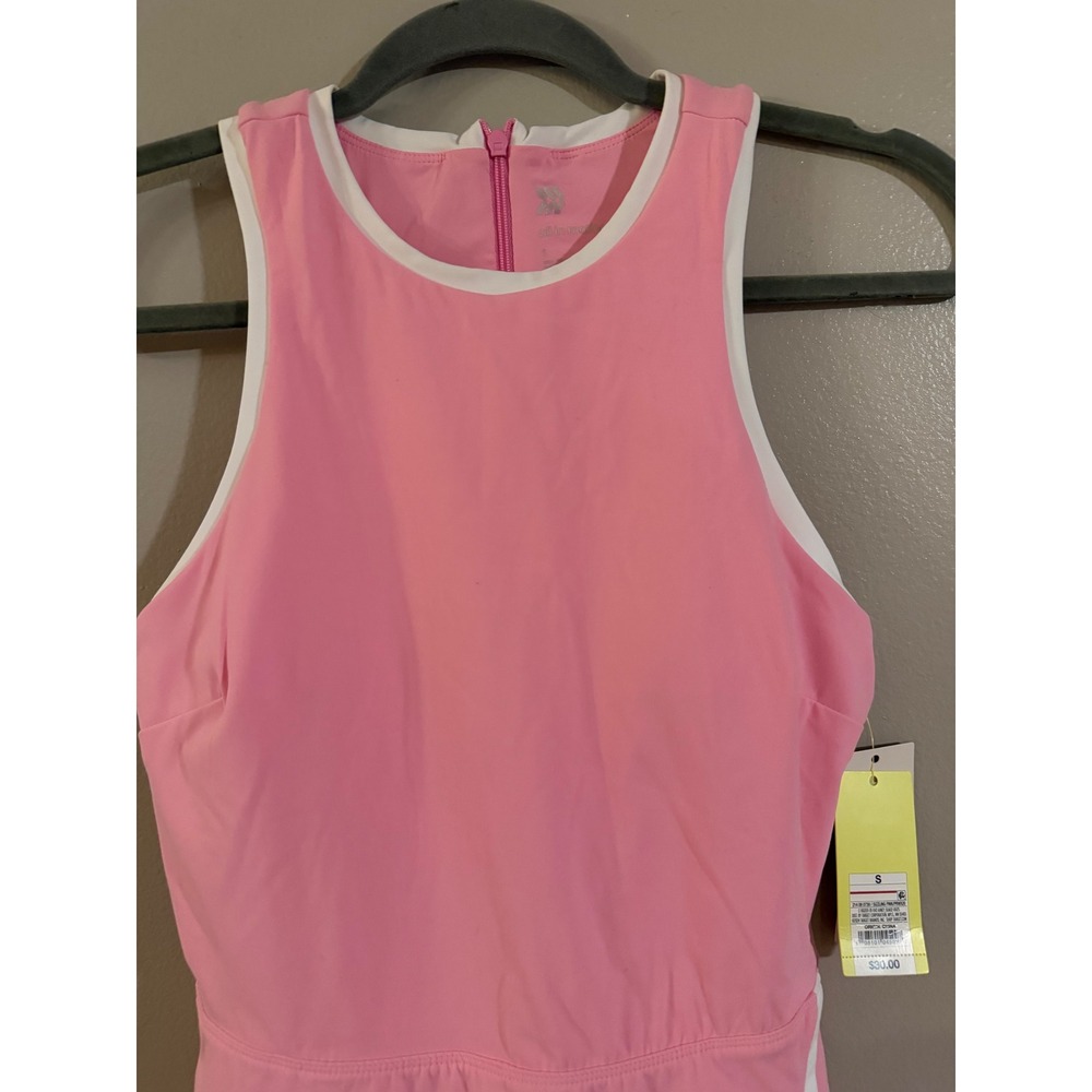 All in Motion Womens Pink Active Dress Racerback Tennis Pickleball Small NWT - Picture 2 of 8